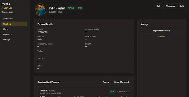 Jymtra screenshot 5