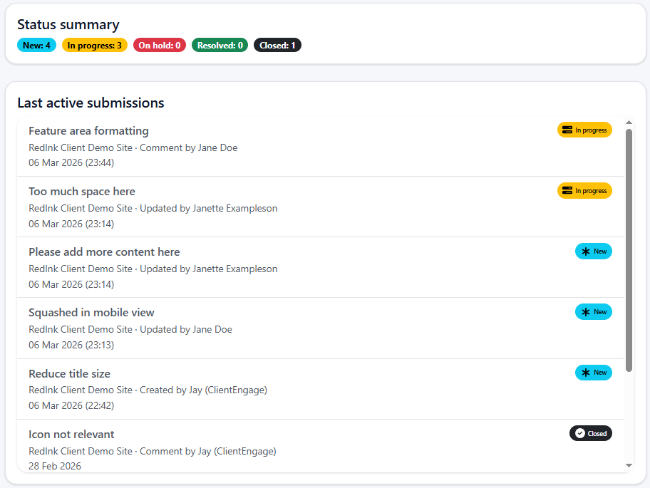 Website feedback tool for WordPress gallery image