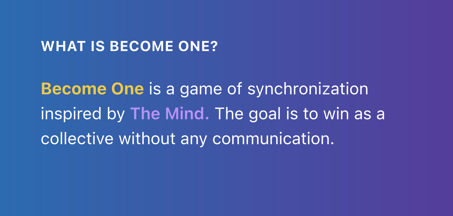 Become One gallery image