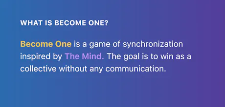 Become One gallery image