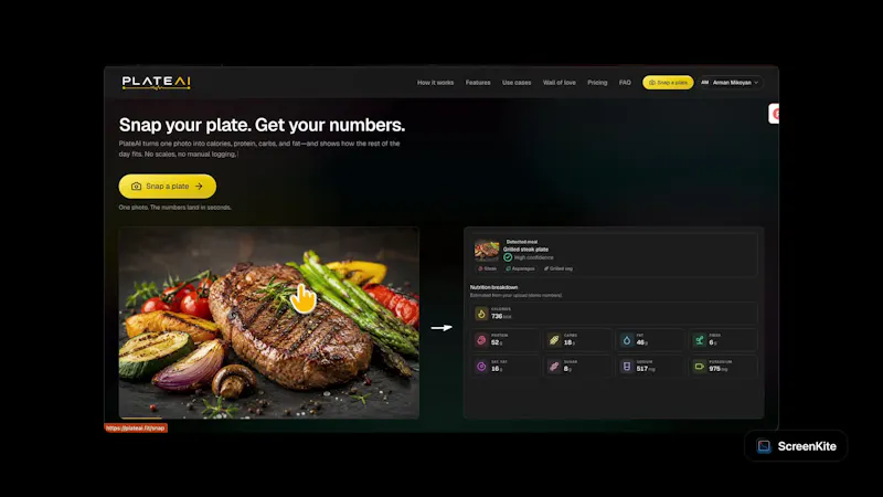 PlateAI screenshot 1