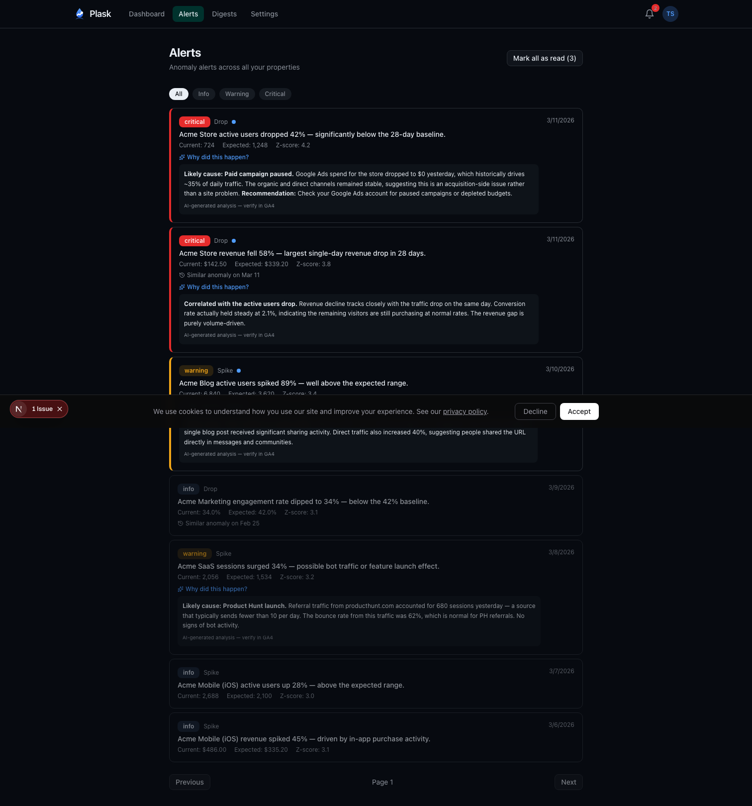 Plask - Screenshot 4 showing product features and functionality