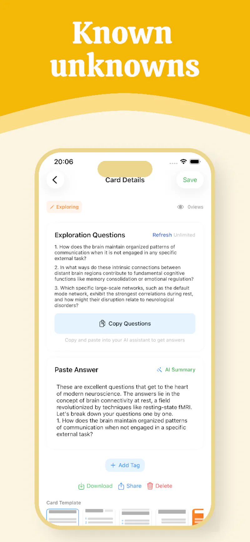 ShiBei- Memory Cards iOS App screenshot 3