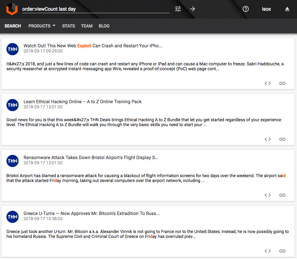 Vulners: complete security database gallery image