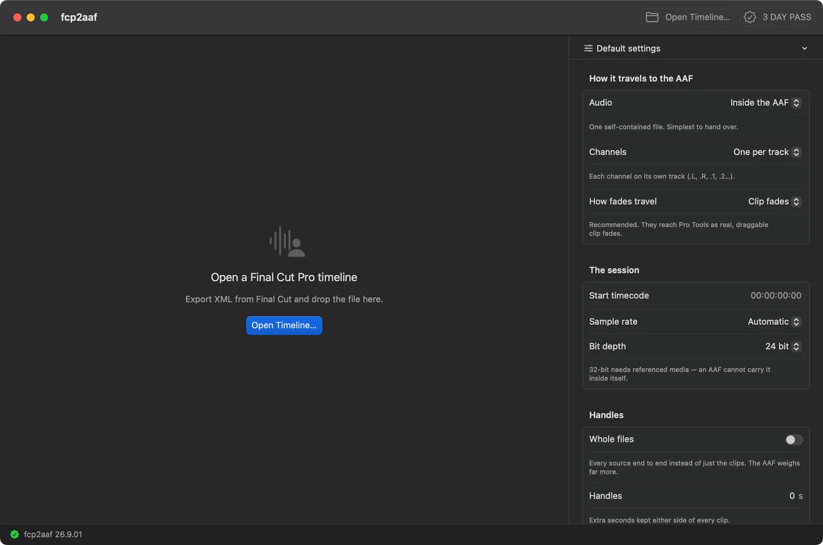 fcp2aaf screenshot 3
