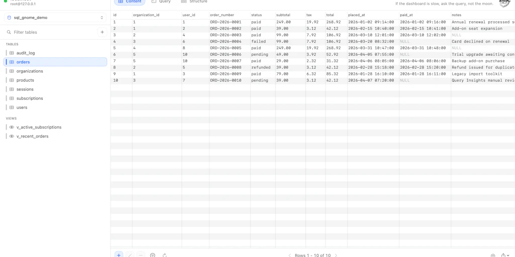 SQL Gnome:專為 macOS 設計的輕量級 MySQL 用戶端工具