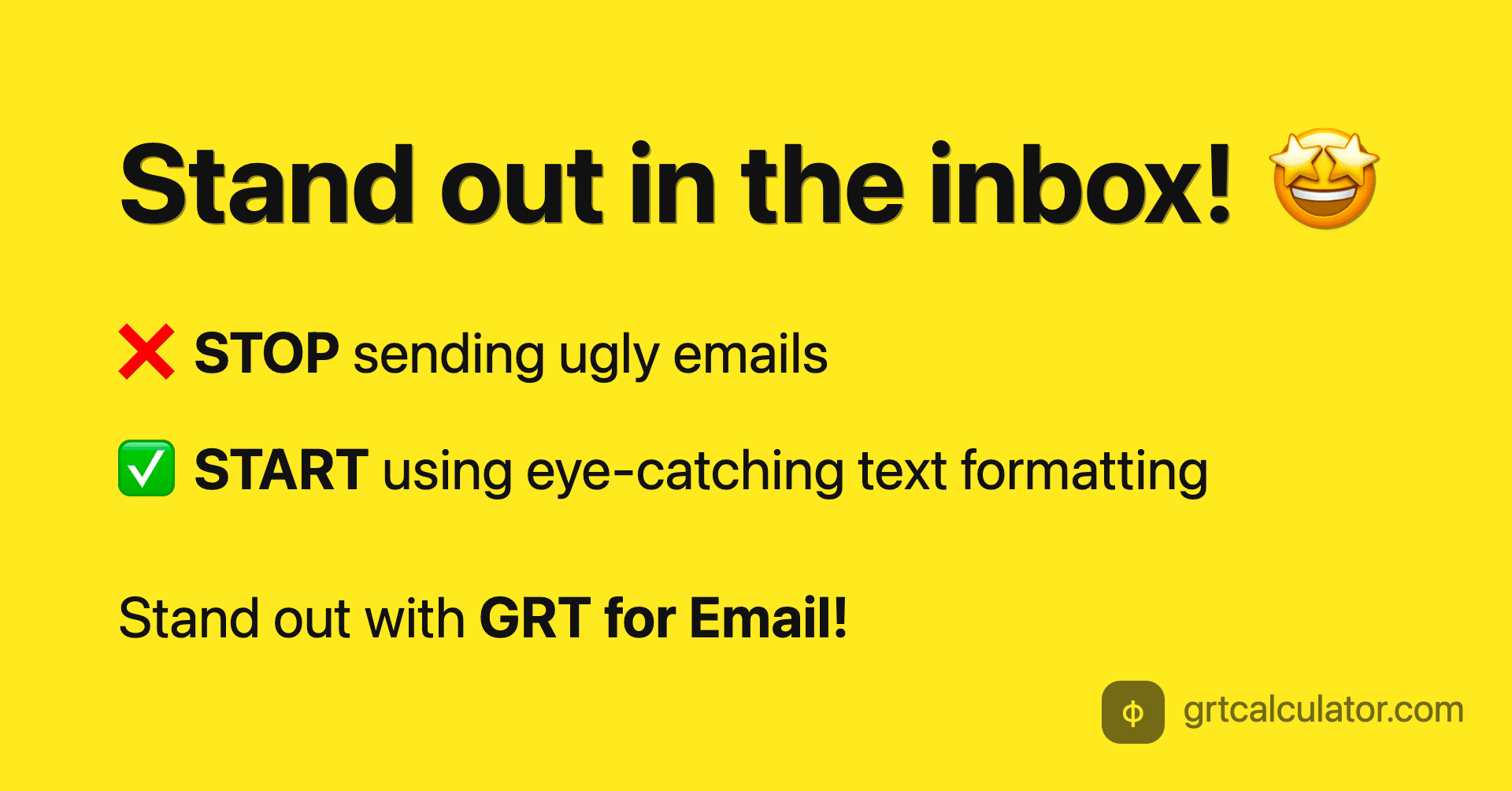 Golden Ratio Typografie (GRT) für E -Mails - Im Posteingang hervorstechen Medien 1