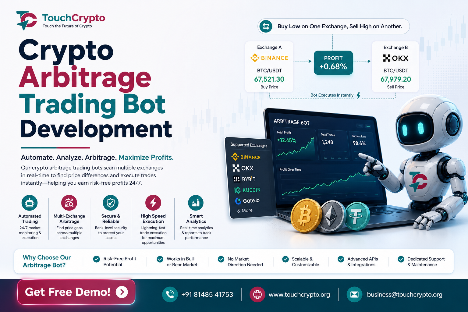 Crypto Arbitrage Bot Development gallery image