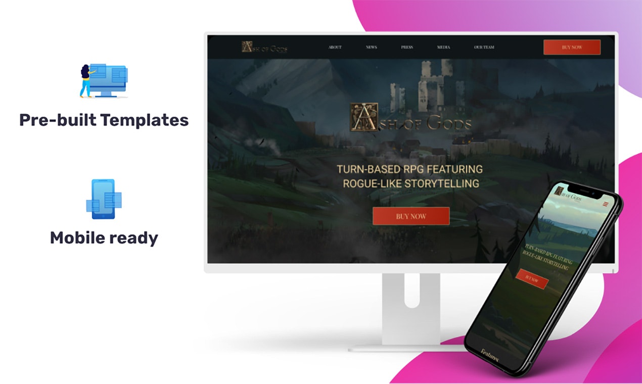 Ptah - website builder gallery image