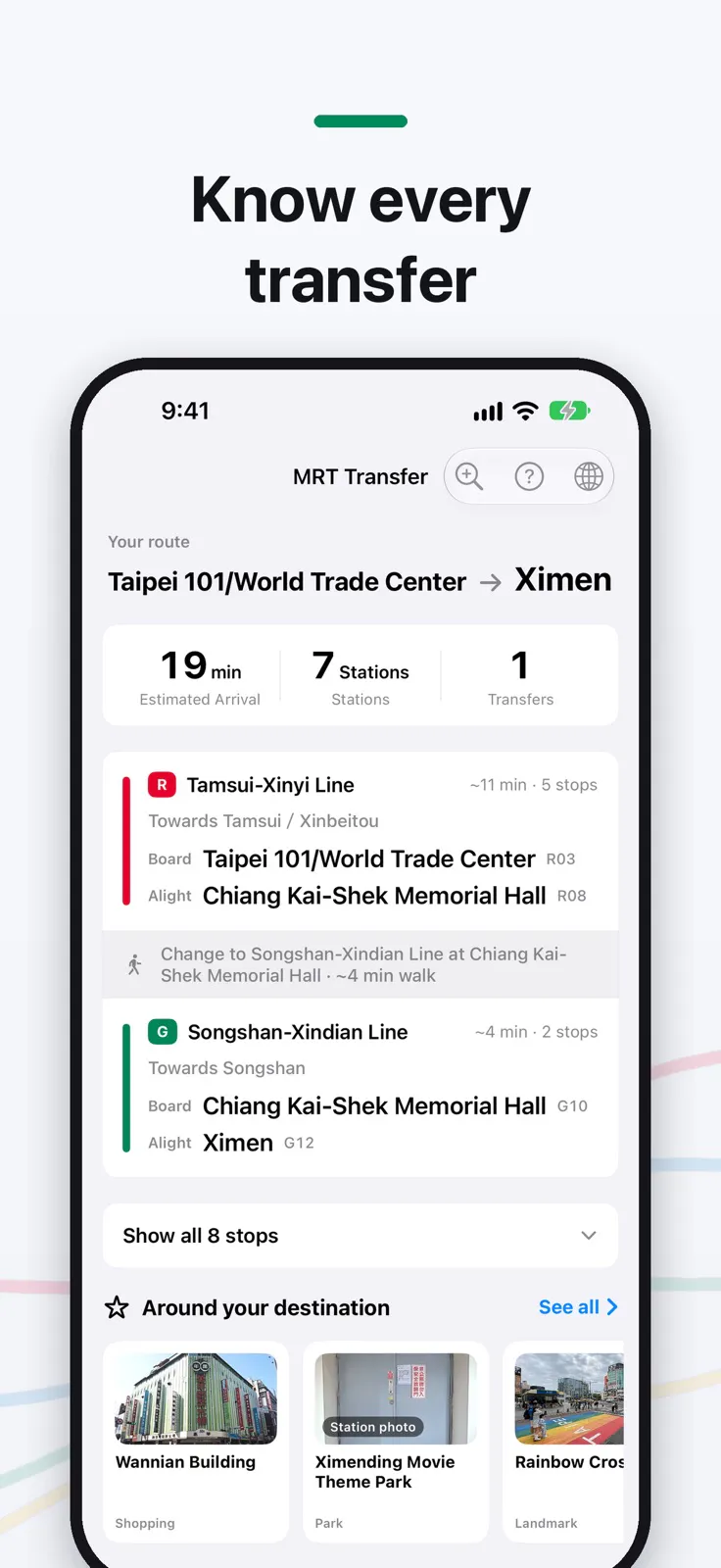 Taipei MRT Transfer Map gallery image