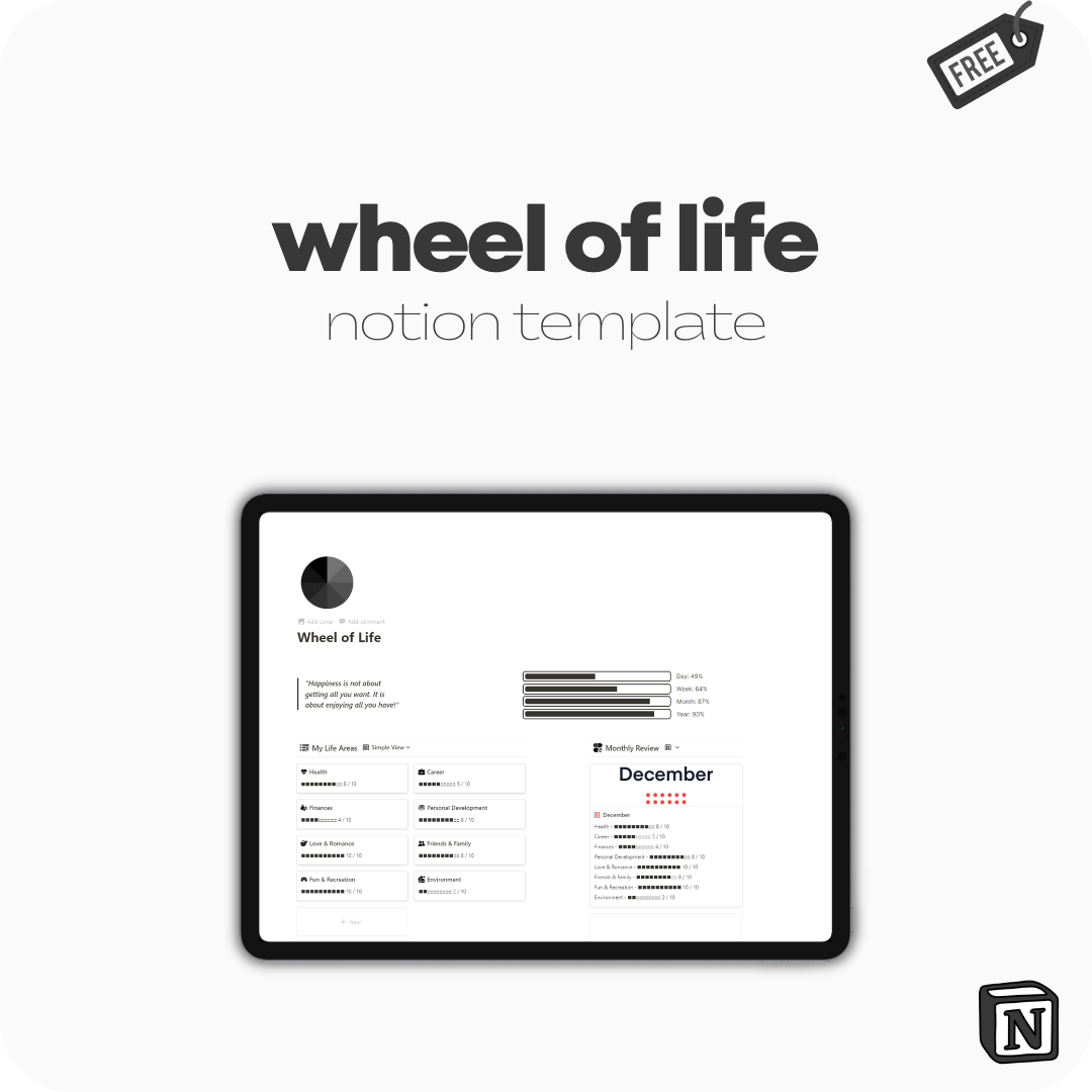 Wheel of Life [Notion Template]