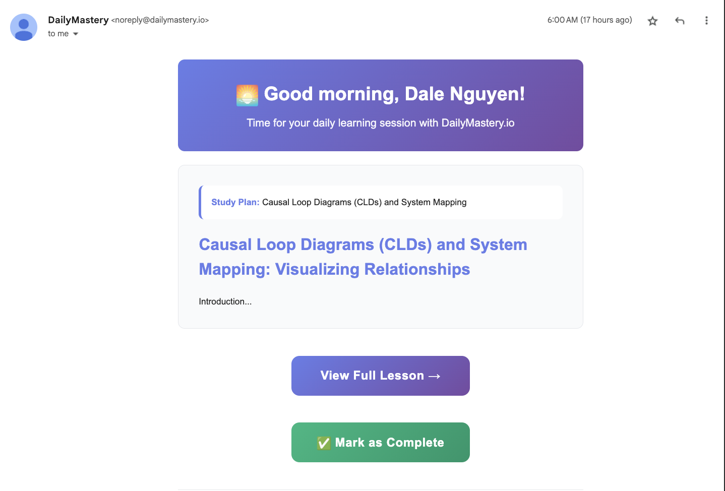 DailyMastery - Transform any complex skill into daily, digestible lessons медиа 2