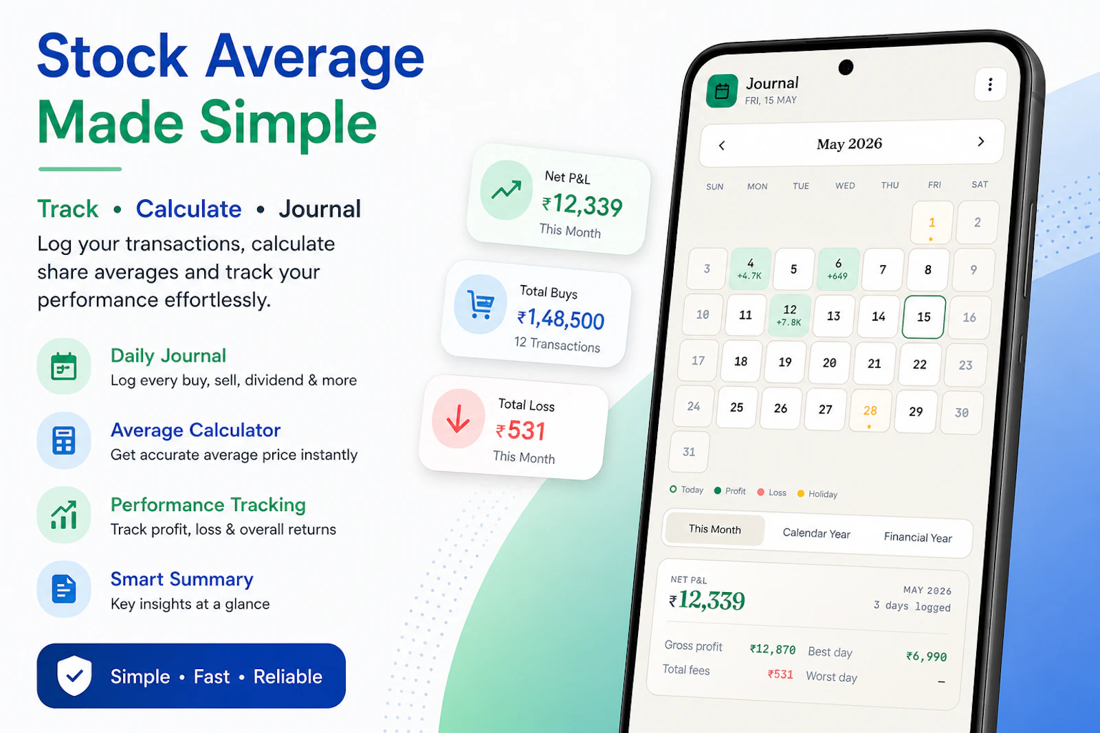 Stock Journal and Calculator screenshot 4
