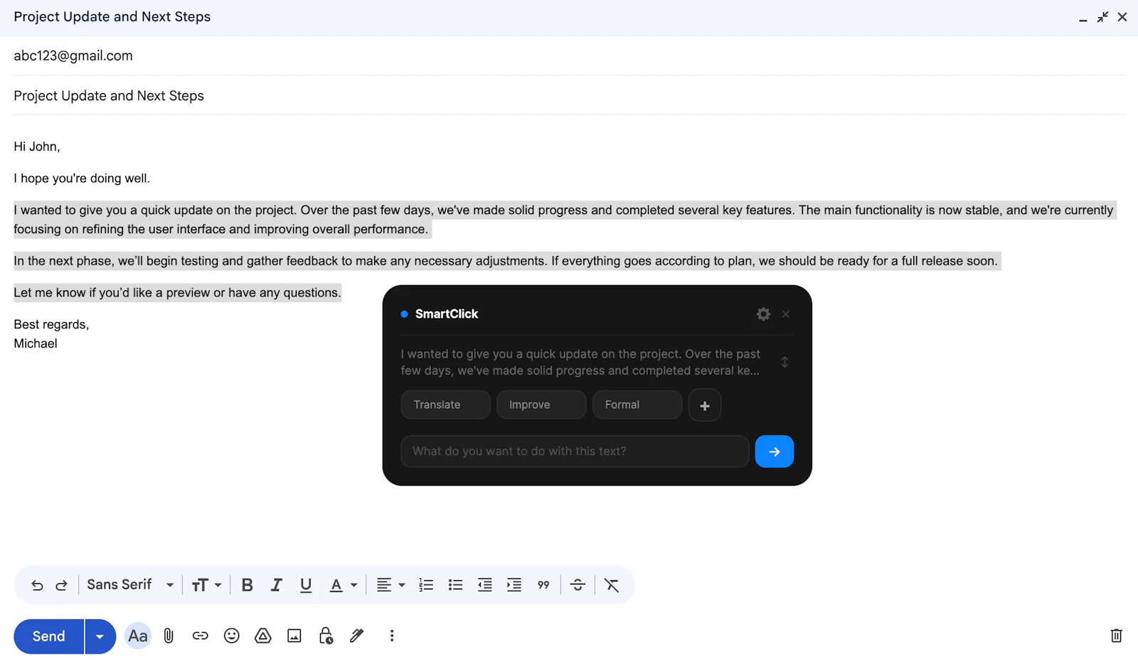 SmartClick-Instant AI for your clipboard screenshot 4