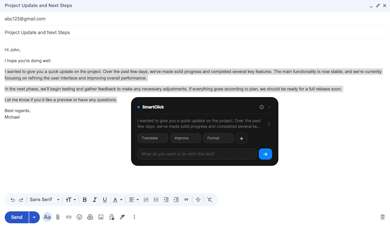 SmartClick-Instant AI for your clipboard screenshot 4