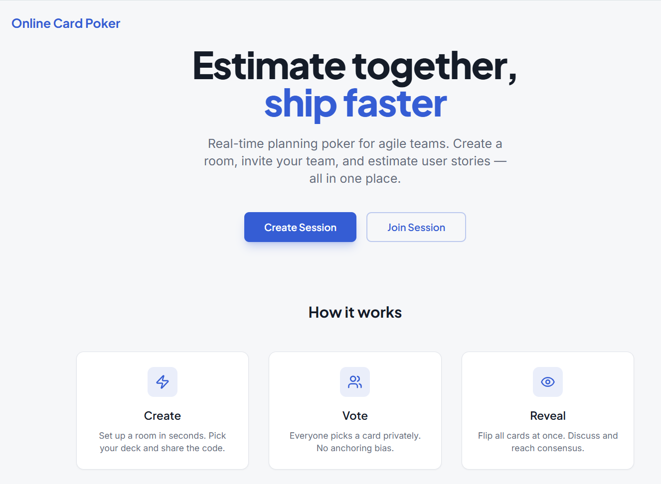 Online Card Poker — Real