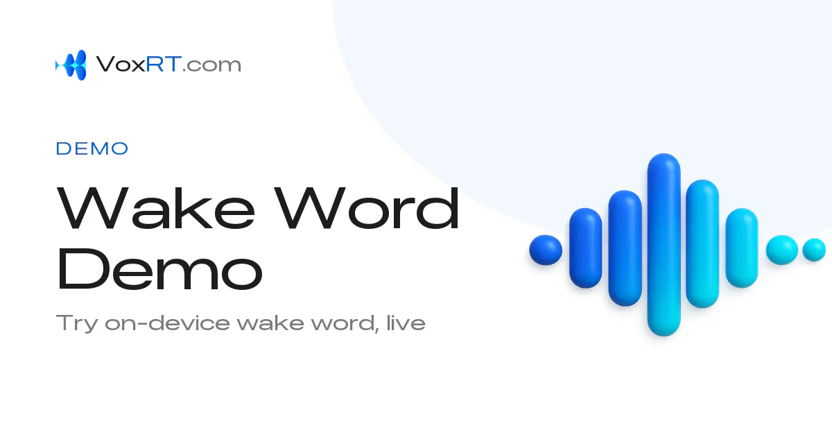 VoxRT Wake-Word gallery image