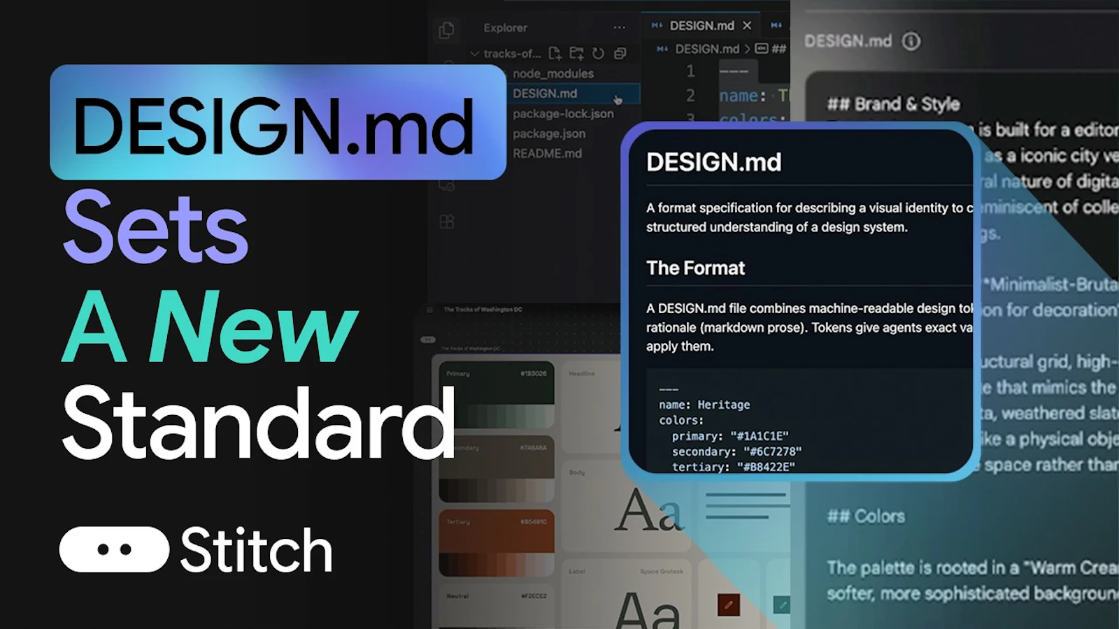DESIGN.md by Google Stitch screenshot 1 (video preview)