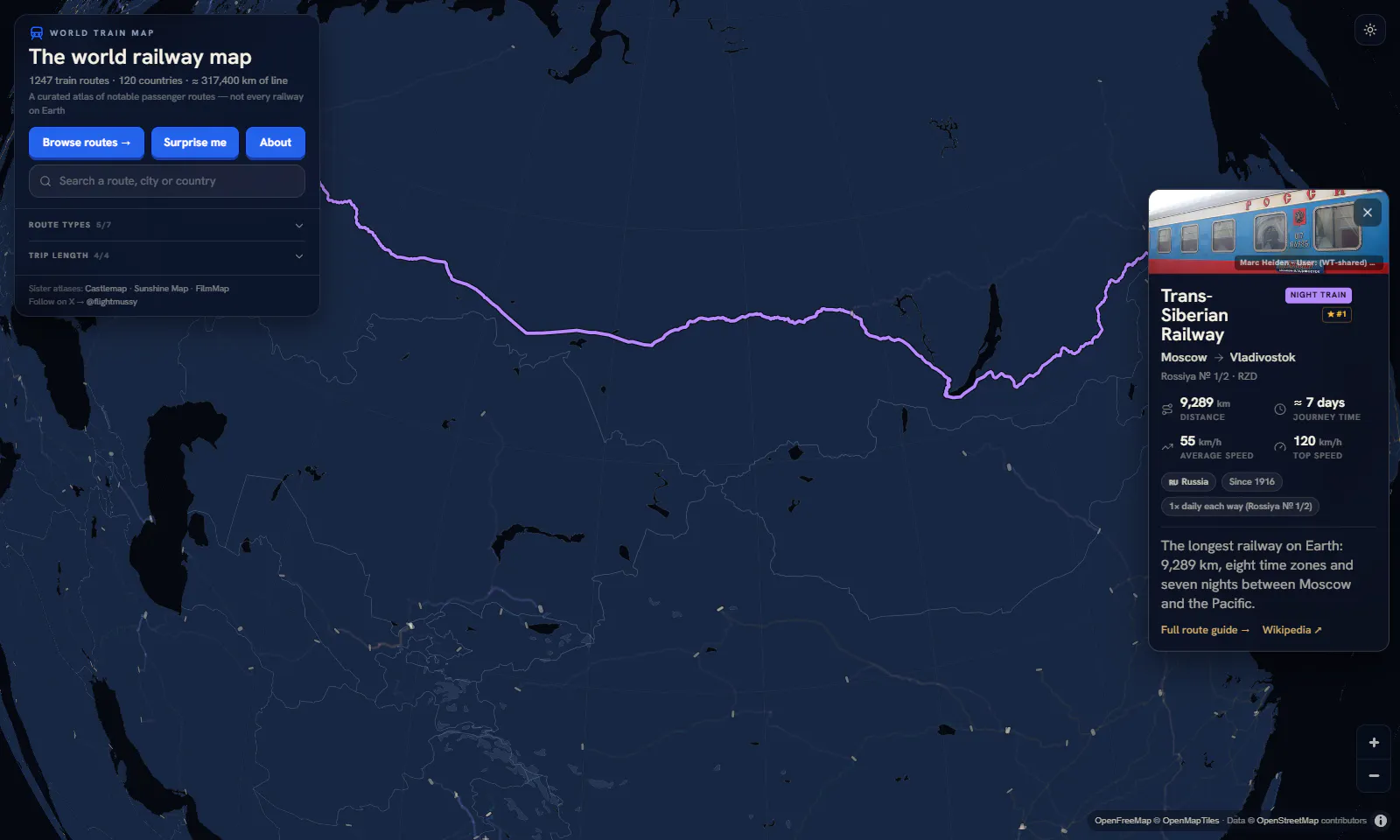 World Train Map screenshot 2