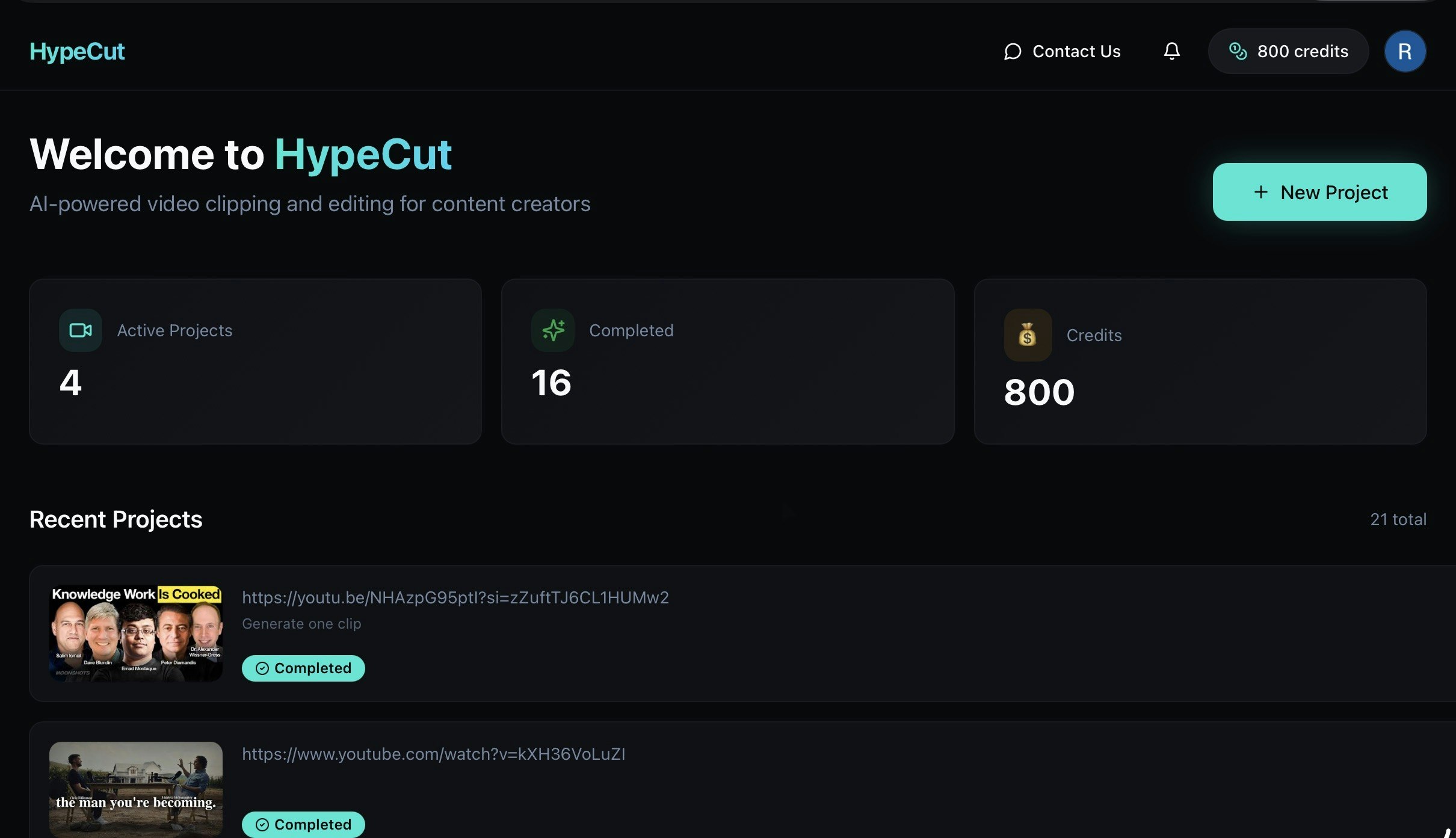 HypeCut - Main product screenshot demonstrating key features and user interface