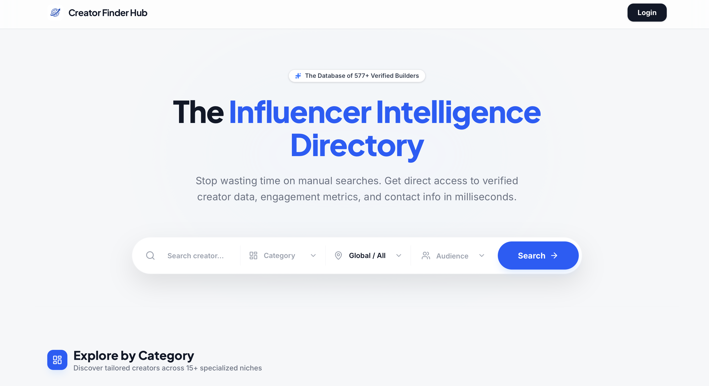 Creator Finder Hub gallery image