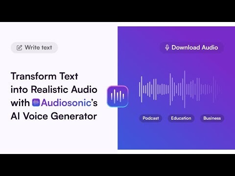 startuptile Audiosonic-Generate Text & Convert it into Human-like Speech instantly