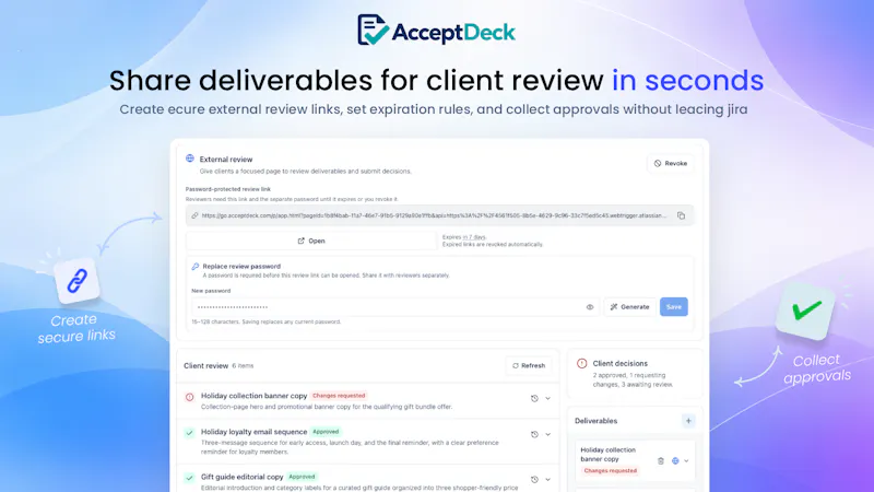 AcceptDeck screenshot 1