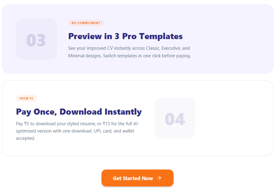 CVForge - Screenshot 3 showing product features and functionality
