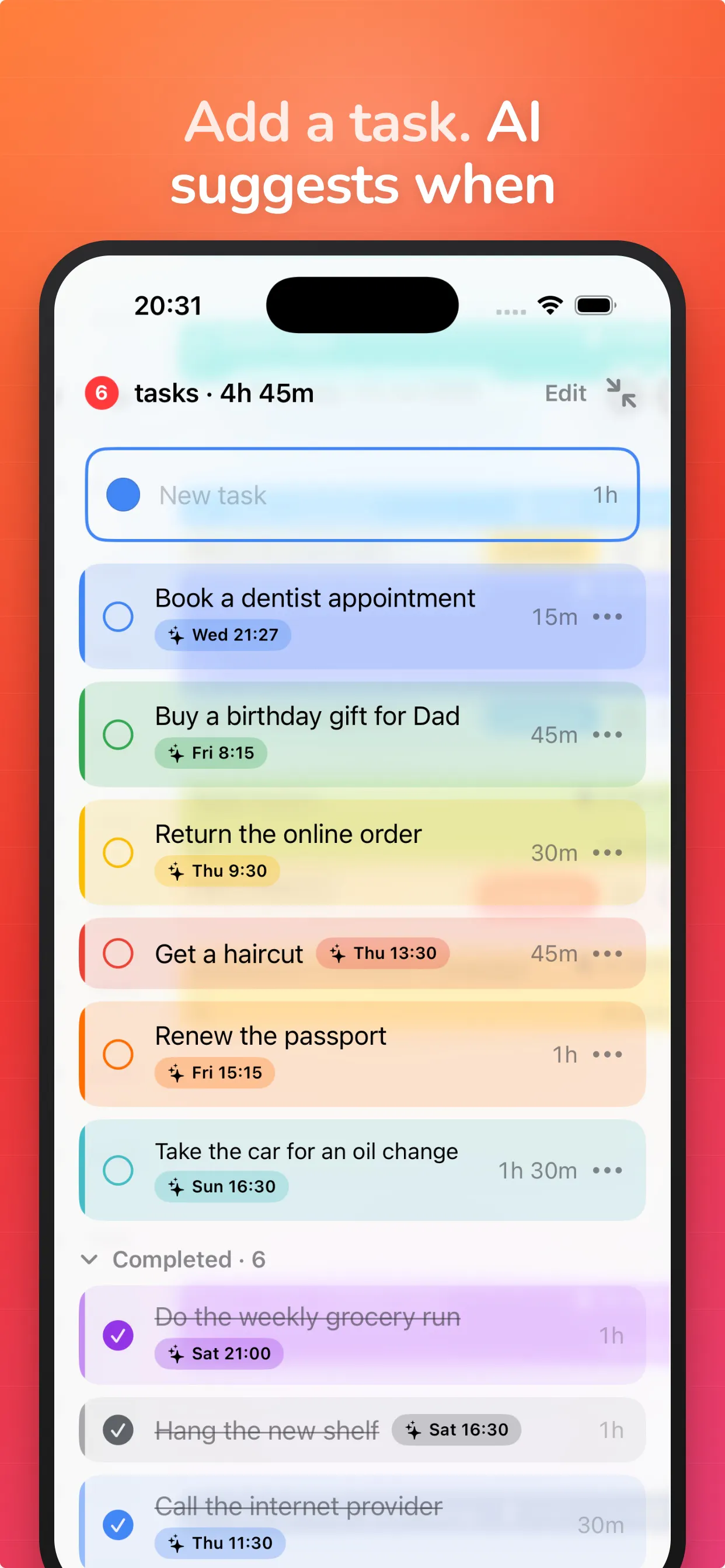 Accomplish: AI Day Planner screenshot