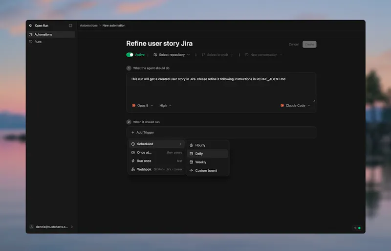 Open Run screenshot 1