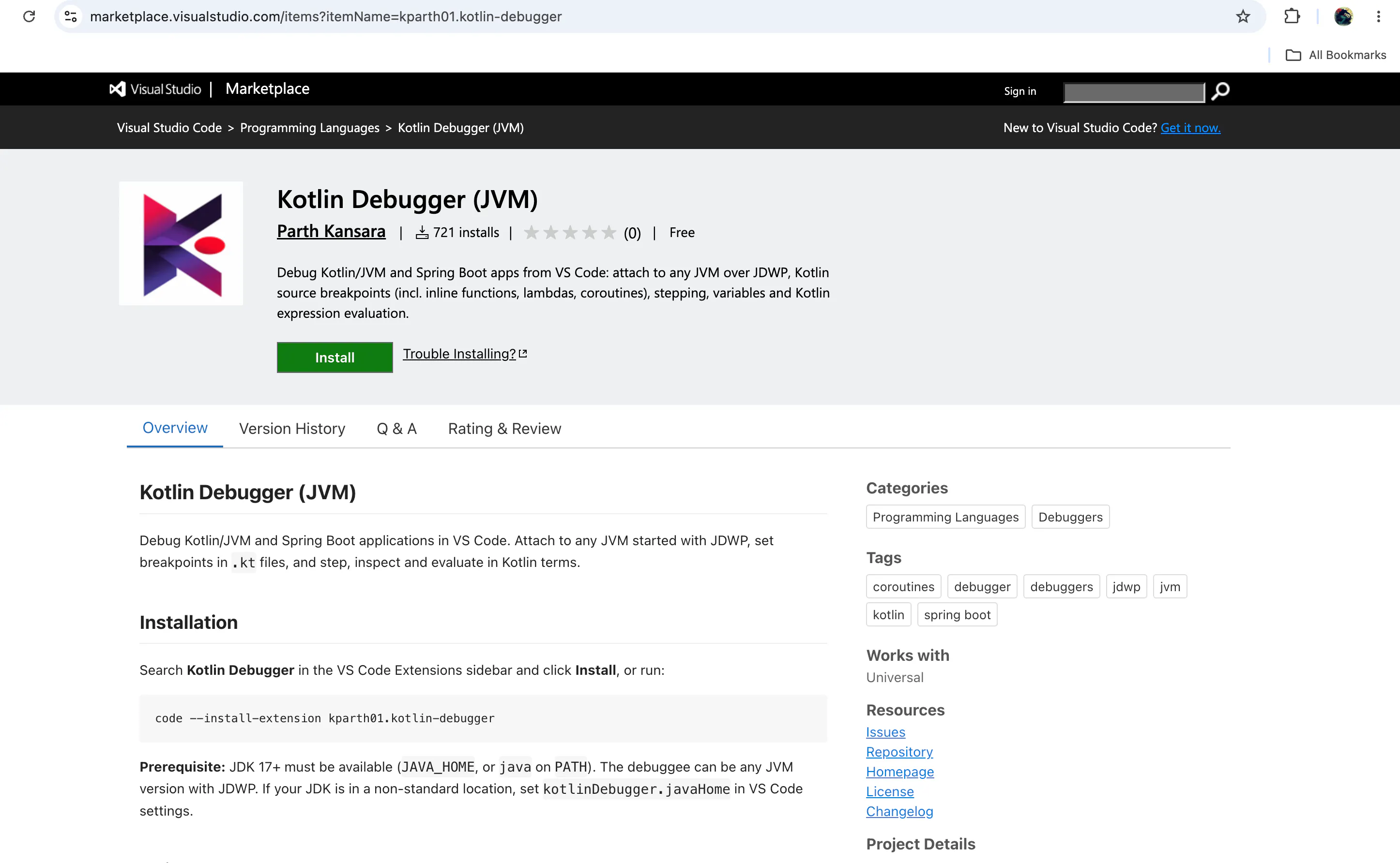 Kotlin Debugger for VS Code gallery image