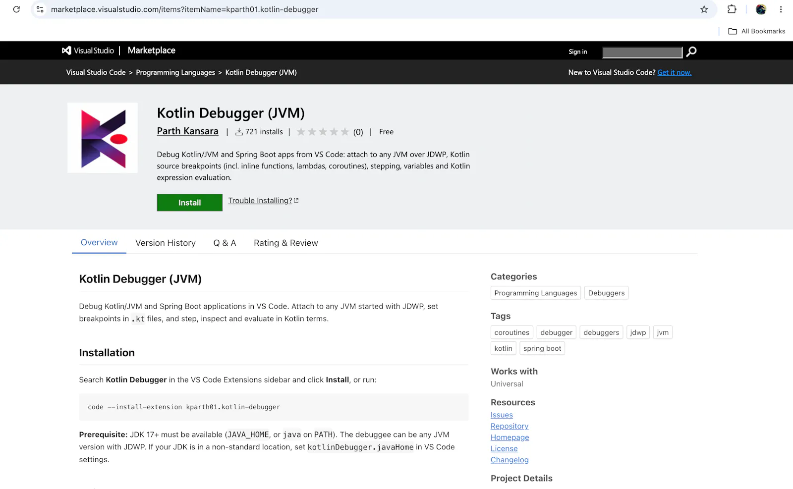 Kotlin Debugger for VS Code screenshot 2
