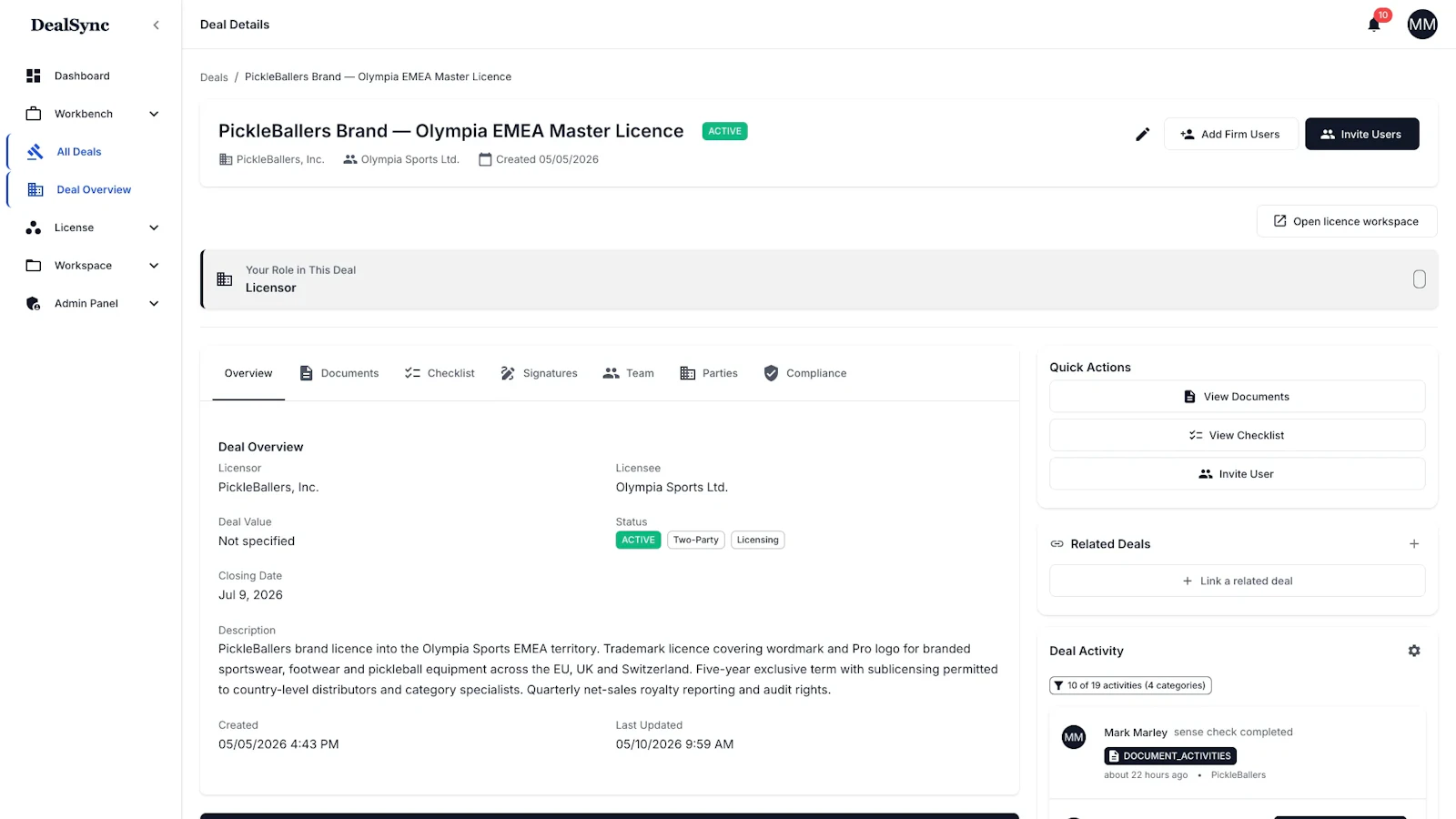 DealSync  screenshot 1