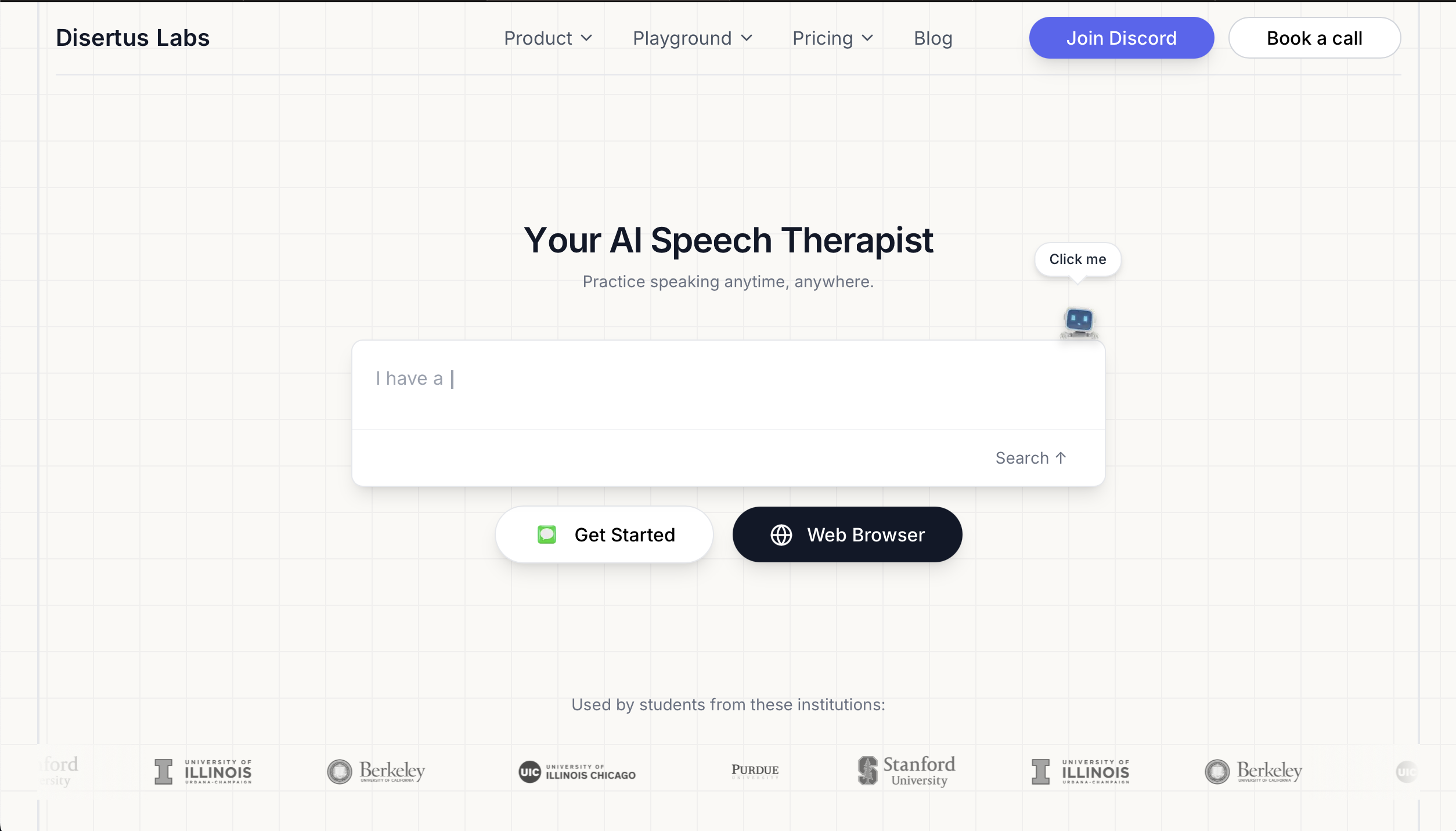 Disertus Labs - Main product screenshot demonstrating key features and user interface