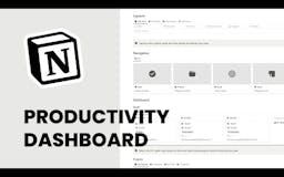 Notion Productivity Dashboard media 1