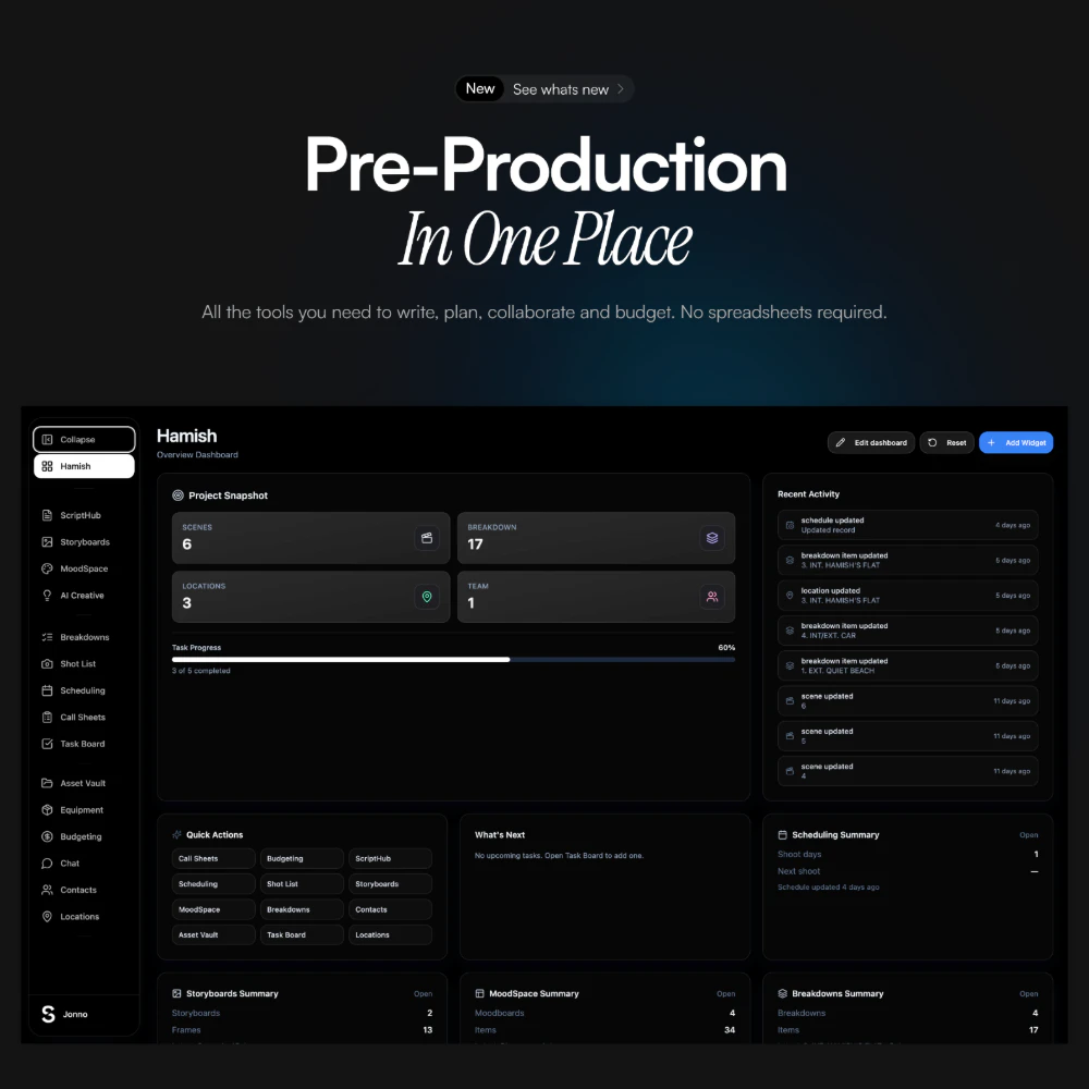 Shotly - Pre-Production Software logo