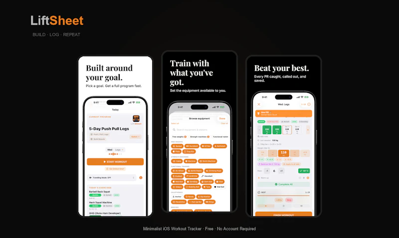 LiftSheet screenshot 2