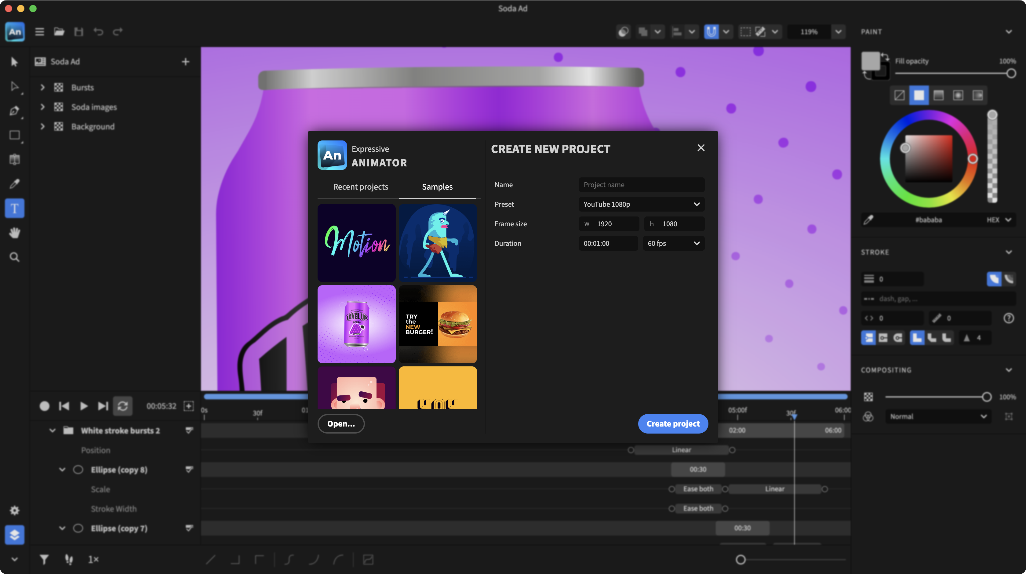 Expressieve animator - SVG -animatiesoftware media 3