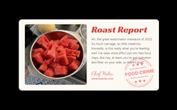 Roast My Meal by Hoku media 1