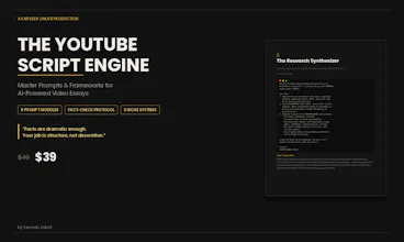 The YouTube Script Engine gallery image