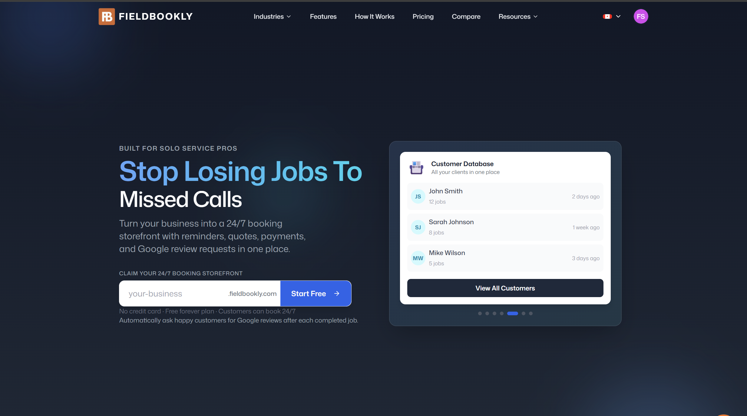 Fieldbookly - Main product screenshot demonstrating key features and user interface