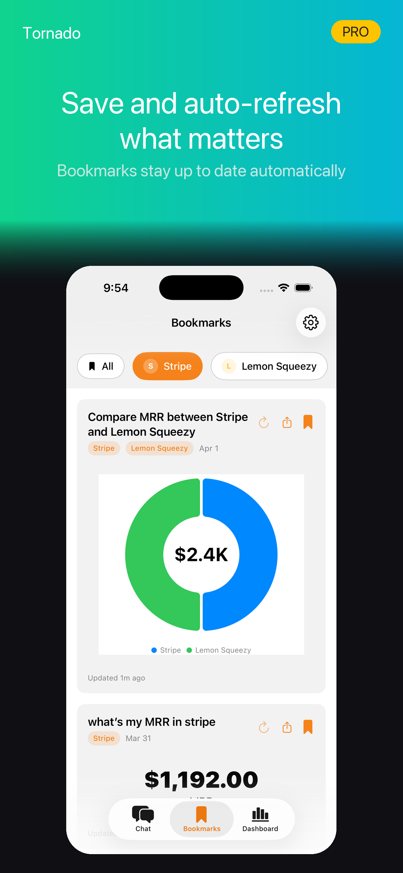 Tornado - Subscriptions Analytics gallery image