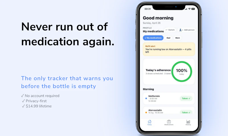 MedTrack: Medication Reminder screenshot 1
