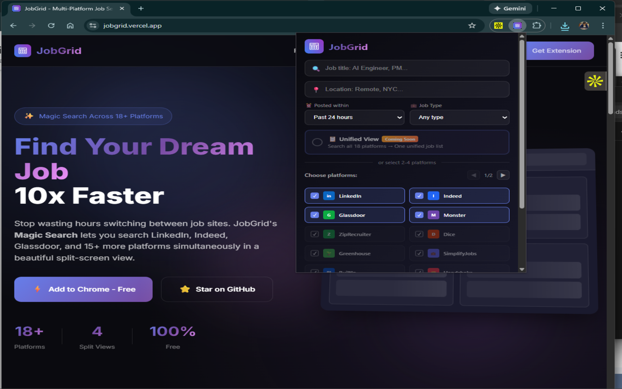JobGrid - Screenshot 2 showing product features and functionality