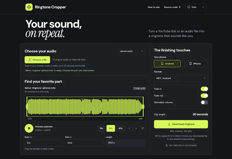Ringtone Cropper screenshot 3