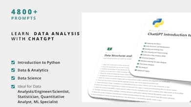 데이터 수집 마스터 - 데이터 분석 및 데이터 과학을 위한 포괄적인 프롬프트 세트