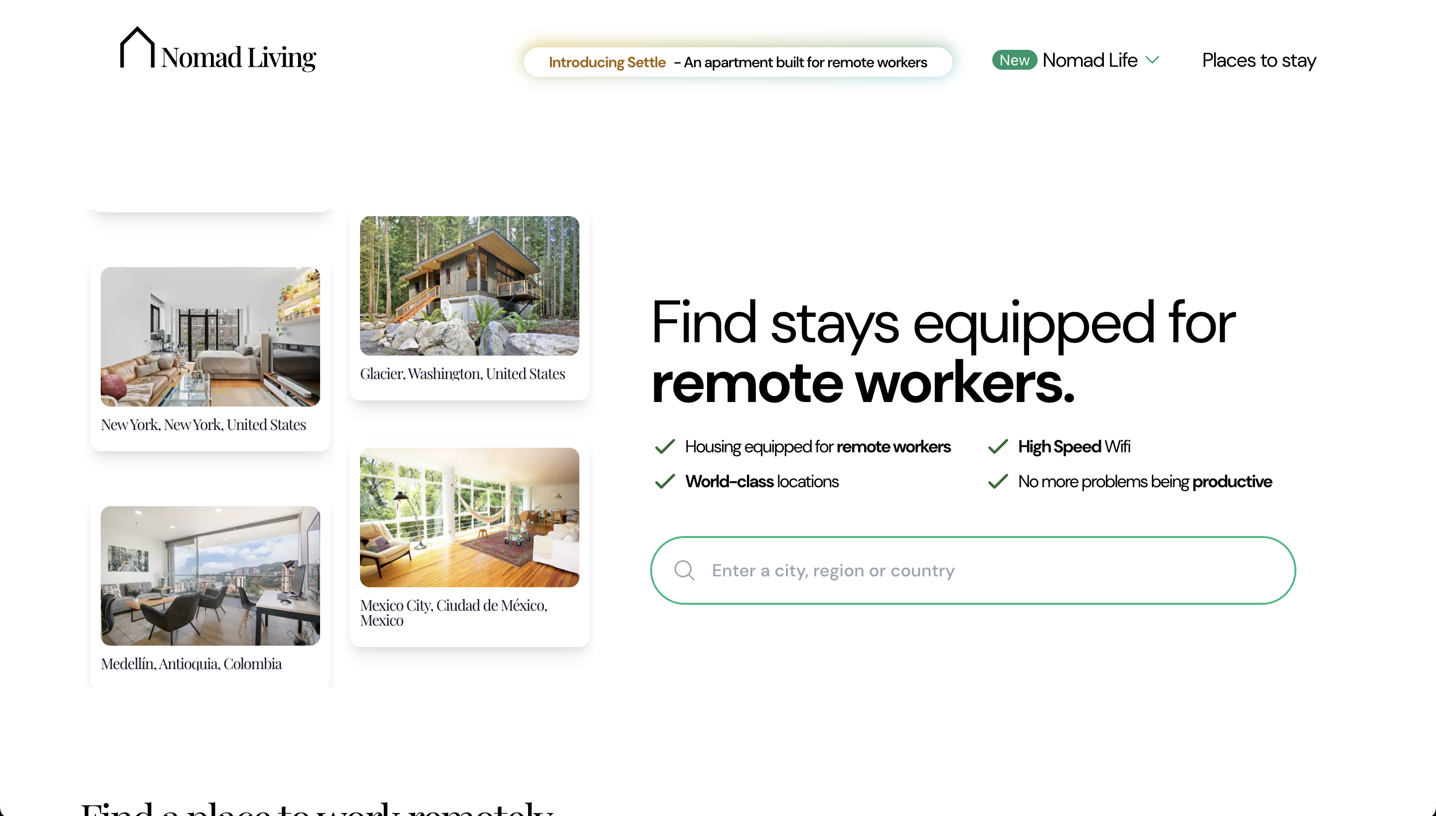 Nomade Living - Een samengestelde lijst van Airbnb -vermeldingen gebouwd voor externe werknemers media 1