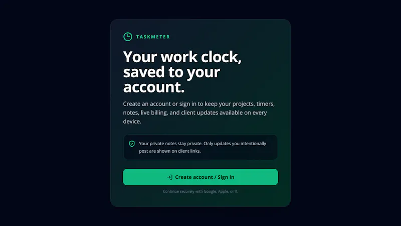 Freelance Clock screenshot 1