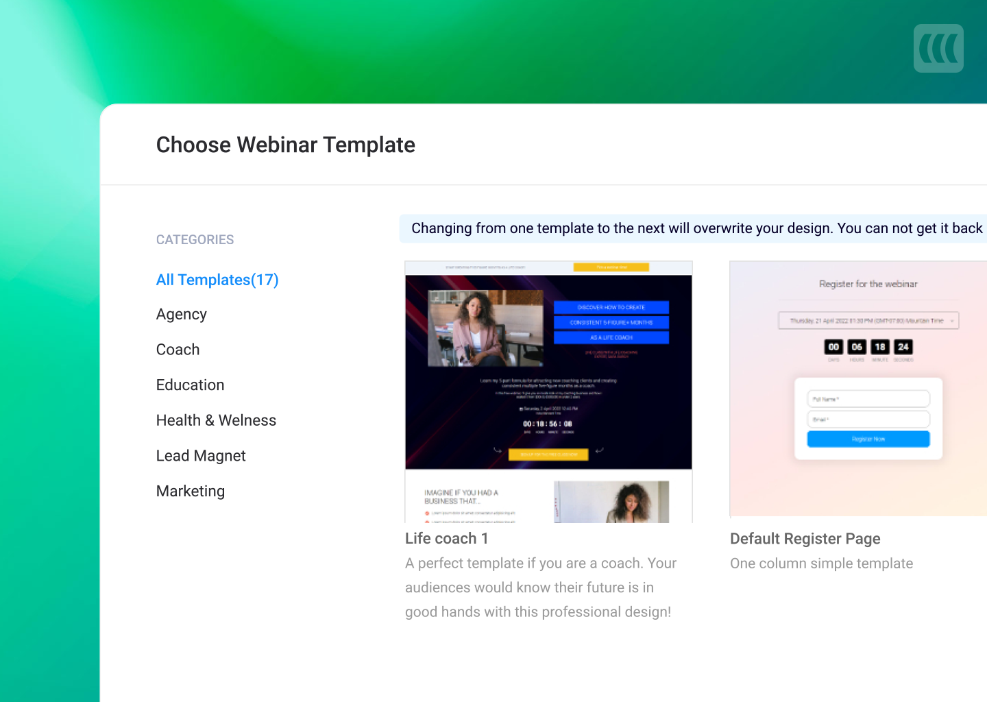 وسائط easywebinar 5