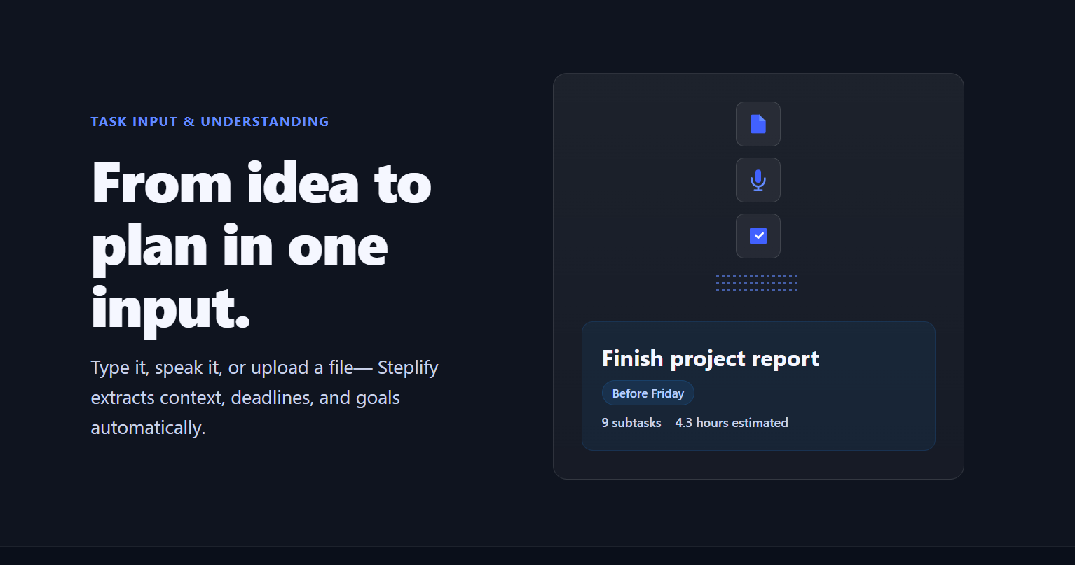 Steplify.ai - Screenshot 2 showing product features and functionality